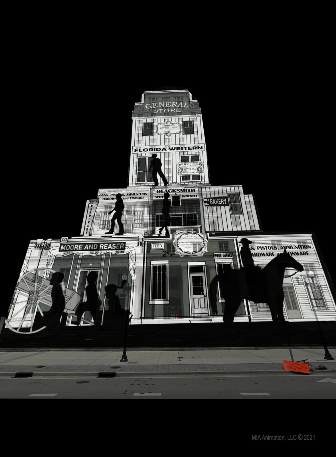 Historic Miami 1800s concept art aligned to the courthouse